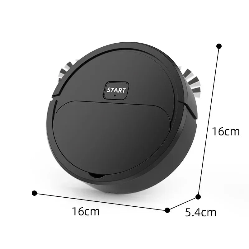 Mini Aspirador Inteligente, 5-em-1, Robô Portátil de Piso Automático Doméstico